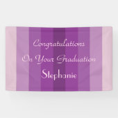 Aangepaste Paarse aantekeningen voor Afstuderen Spandoek (Horizontaal)