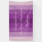 Aangepaste Paarse aantekeningen voor Afstuderen Spandoek (Verticaal)