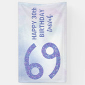 Aangepaste Paarse astrologie tegen kanker Birthday Spandoek (Verticaal)