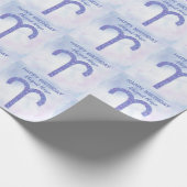 Aangepaste Paarse astrologie van Cute Aries Birthd Cadeaupapier (Hoek)