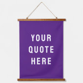 Aangepaste Paarse banner heeft uw offertewand gepe Hangend Wandkleed (Voorkant)