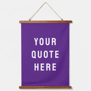 Aangepaste Paarse banner heeft uw offertewand gepe Hangend Wandkleed