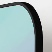 Aangepaste paarse blauwe teal-gradiëntnaam en init pickleball paddle (Links Detail)