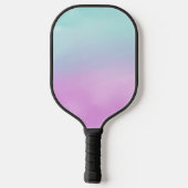 Aangepaste paarse blauwe teal-gradiëntnaam en init pickleball paddle (Achterkant)