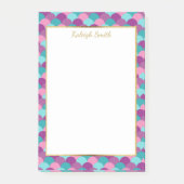 Aangepaste Paarse blauwe zeemeerminnen Post-it® Notes (Voorkant)