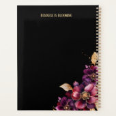 Aangepaste Paarse bloemen Planner (Achterkant)