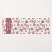 Aangepaste Paarse bloemen van Fuchsia Flowers Yogamat (Achterkant (horizontaal))