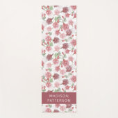 Aangepaste Paarse bloemen van Fuchsia Flowers Yogamat (Voorkant)