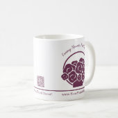 💐Aangepaste Paarse Bloemist Promotie Koffiemok (Voorkant rechts)