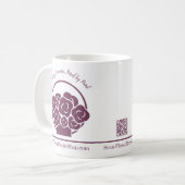 💐Aangepaste Paarse Bloemist Promotie Koffiemok (Voorkant links)