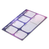 Aangepaste Paarse buitenruimteschepanner voor de n Notitieblok (Schuin)