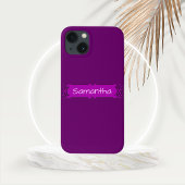 Aangepaste Paarse centrale banner Case-Mate iPhone Case