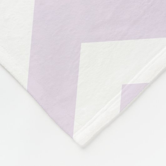 Aangepaste Paarse Chevron Unicorn Fleece Blanket Deken (Hoek)