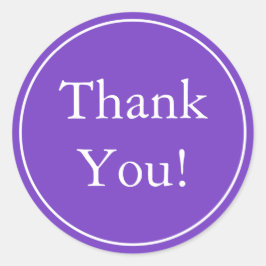 Aangepaste Paarse dank u Stickers & Favor Labels