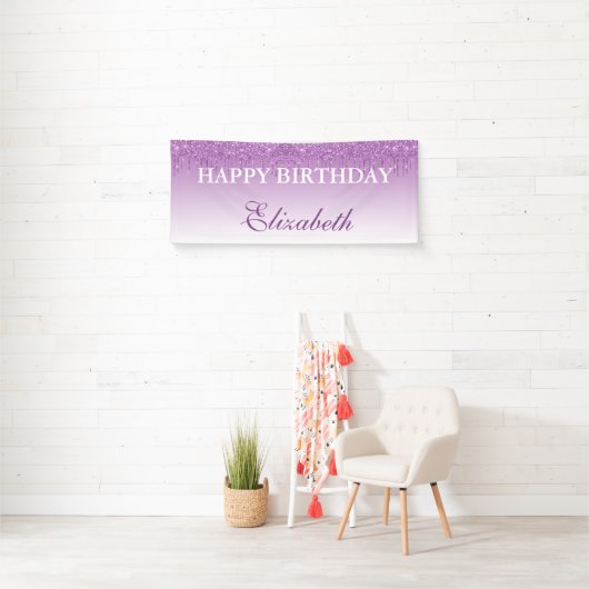 Aangepaste Paarse drifingdag Spandoek (Insitu)