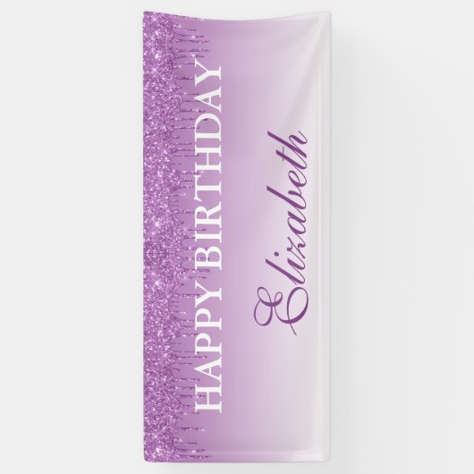 Aangepaste Paarse drifingdag Spandoek (Verticaal)