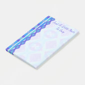 Aangepaste Paarse en Aqua Painted Diamonds Post-it® Notes (Schuin)