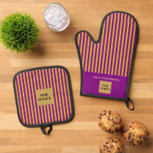 Aangepaste Paarse en gouden streep