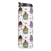 Aangepaste Paarse en roze koekjes Thermosbeker (Geroteerd rechts)