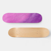 Aangepaste Paarse en roze Waterverf Persoonlijk Skateboard (Horizontaal)