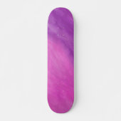Aangepaste Paarse en roze Waterverf Persoonlijk Skateboard (Voorkant)