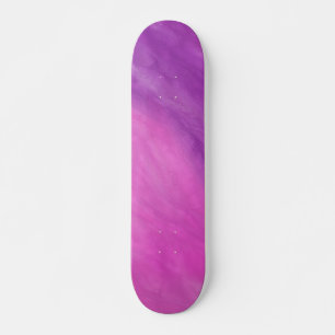 Aangepaste Paarse en roze Waterverf Persoonlijk Skateboard