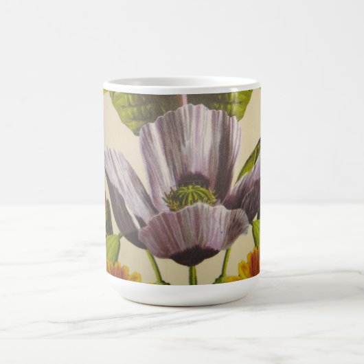 aangepaste Paarse Flower Coffee Mok (Center)