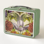 aangepaste Paarse Flower Metal Lunch Box (Voorkant)