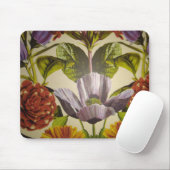 aangepaste Paarse Flower Mousepad Muismat (Met muis)