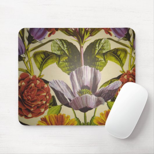 aangepaste Paarse Flower Mousepad Muismat (Met muis)
