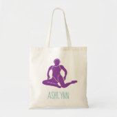 Aangepaste Paarse gesynchroniseerde zwemmers Tote Bag (Voorkant)