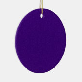 Aangepaste Paarse Glitter Ronde Ornament (Rechts)