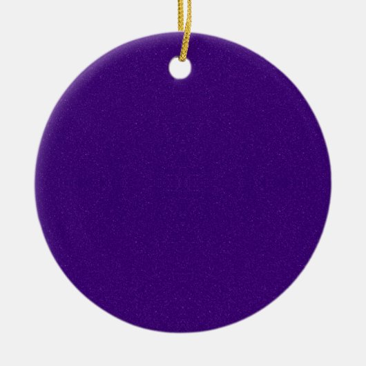 Aangepaste Paarse Glitter Ronde Ornament (Voorkant)