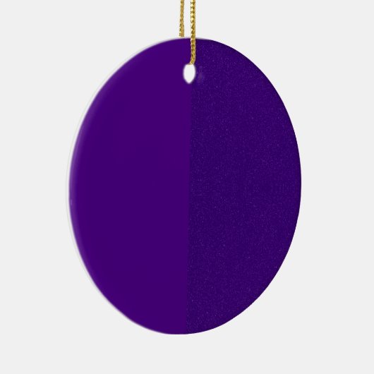 Aangepaste Paarse Glitter Side Ornament (Rechts)