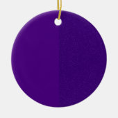 Aangepaste Paarse Glitter Side Ornament (Voorkant)
