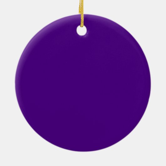 Aangepaste Paarse Glitter Side Ornament (Achterkant)