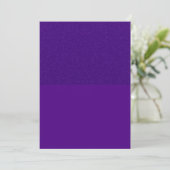Aangepaste Paarse Glitter-Top Holiday Kaart (Staand voorkant)