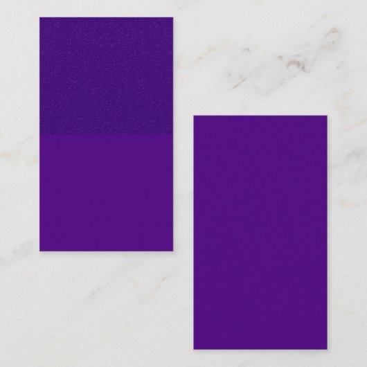 Aangepaste Paarse Glitter Top Visitekaartje (Voorkant / Achterkant)