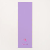 Aangepaste Paarse Hummingbird Yogamat (Voorkant)