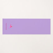 Aangepaste Paarse Hummingbird Yogamat (Voorkant (horizontaal))