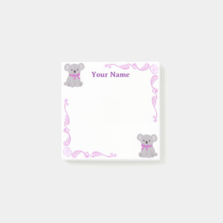 Aangepaste paarse koala filigrein Post-it-notities Post-it® Notes
