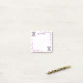 Aangepaste paarse koala filigrein Post-it-notities Post-it® Notes (Op bureau)