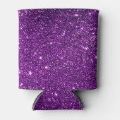 Aangepaste Paarse Koelbox Glitter Blikjeskoeler (Voorkant)