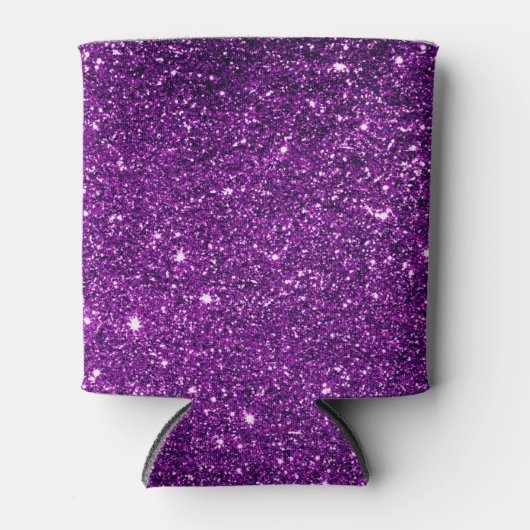 Aangepaste Paarse Koelbox Glitter Blikjeskoeler (Voorkant)