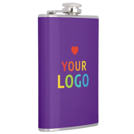 Aangepaste Paarse kolven met zakelijke Logo Heupfles (Rechts)