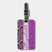 Aangepaste Paarse lade Bagagelabel (Voorkant verticaal)
