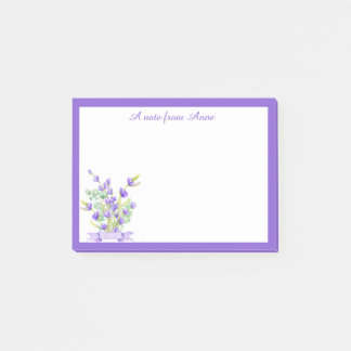 Aangepaste Paarse Lavendel Bloemen Post-it Notes