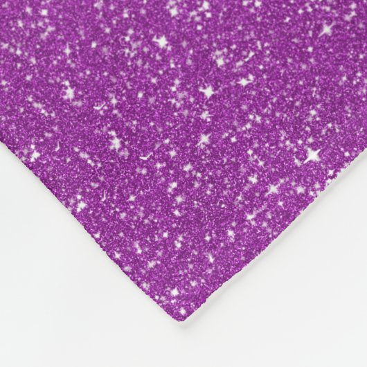 Aangepaste Paarse luipaard Afdrukglitter Fleece Deken (Hoek)