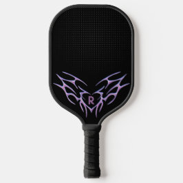 Aangepaste Paarse Metallic Tribal Design gepersona Pickleball Paddle