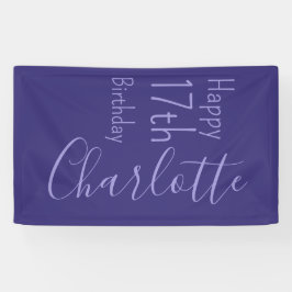 Aangepaste Paarse Modern Eenvoudig Chique Happy Bi Spandoek